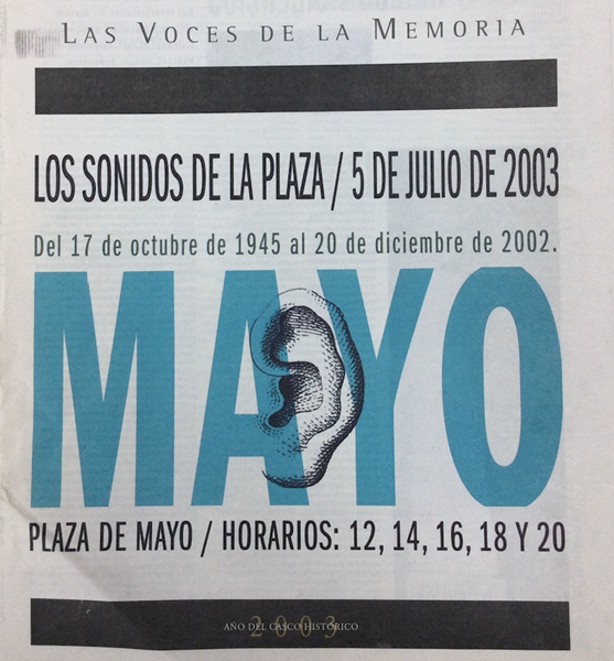 BAS, Mayo, los  sonidos de la plaza (2003, 2006).