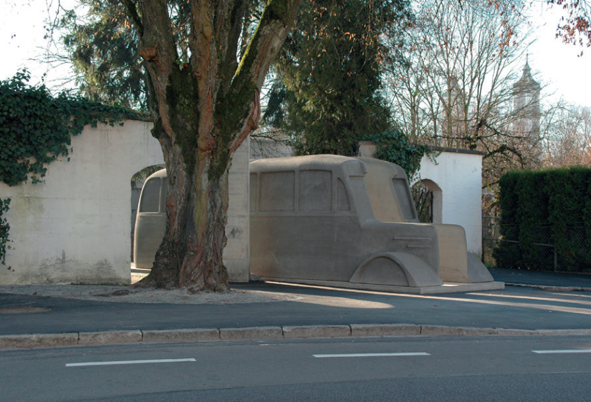 Monumento de los  autobuses grises (2006), Horst  Hoheisel y Andreas Knitz